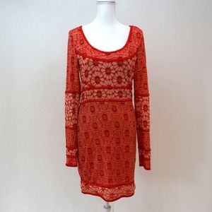 Free People flower bodycon dress